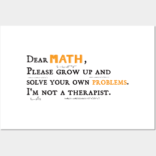 Dear Math math teachers gifts Posters and Art